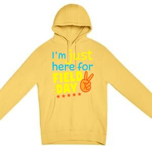 IM Just Here For Field Day 2024 For Teacher Field Day Great Gift Premium Pullover Hoodie