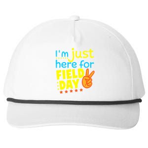 IM Just Here For Field Day 2024 For Teacher Field Day Great Gift Snapback Five-Panel Rope Hat