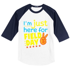 IM Just Here For Field Day 2024 For Teacher Field Day Great Gift Baseball Sleeve Shirt