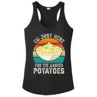 IM Just Here For The Mashed Potatoes Funny Gag Ladies PosiCharge Competitor Racerback Tank