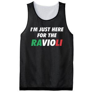 Im Just Here For The Ravioli Italian Food Mesh Reversible Basketball Jersey Tank