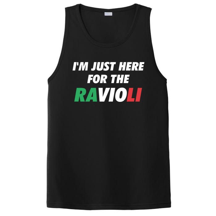 Im Just Here For The Ravioli Italian Food PosiCharge Competitor Tank