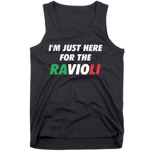 Im Just Here For The Ravioli Italian Food Tank Top