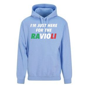 Im Just Here For The Ravioli Italian Food Unisex Surf Hoodie