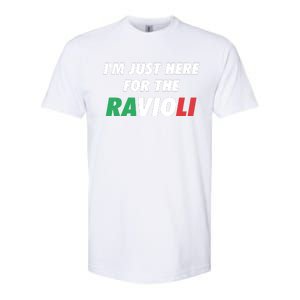 Im Just Here For The Ravioli Italian Food Softstyle CVC T-Shirt