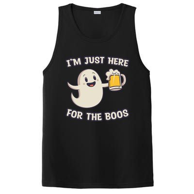 IM Just Here For The Boos Halloween Ghost Ing Beer Cool Gift PosiCharge Competitor Tank