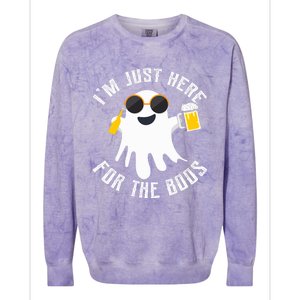 IM Just Here For The Boos For Halloween Colorblast Crewneck Sweatshirt