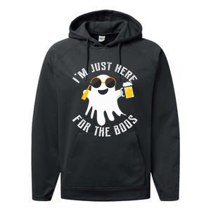 IM Just Here For The Boos For Halloween Performance Fleece Hoodie