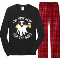 IM Just Here For The Boos For Halloween Long Sleeve Pajama Set