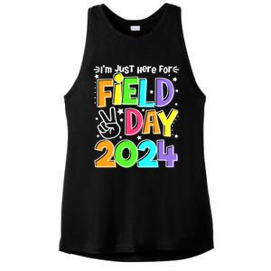 IM Just Here For Field Day 2024 For Teacher Field Day Gift Ladies PosiCharge Tri-Blend Wicking Tank