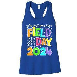 IM Just Here For Field Day 2024 For Teacher Field Day Gift Women's Racerback Tank