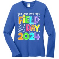 IM Just Here For Field Day 2024 For Teacher Field Day Gift Ladies Long Sleeve Shirt