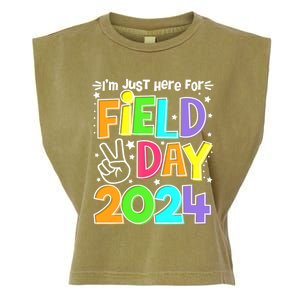 IM Just Here For Field Day 2024 For Teacher Field Day Gift Garment-Dyed Women's Muscle Tee