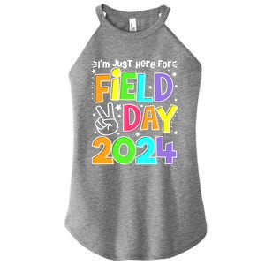 IM Just Here For Field Day 2024 For Teacher Field Day Gift Women's Perfect Tri Rocker Tank