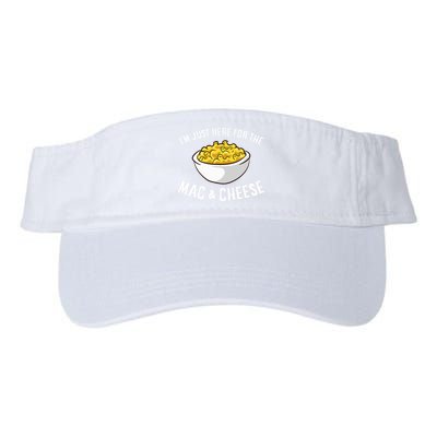 IM Just Here For The Mac And Cheese Macaroni Mac And Cheese Valucap Bio-Washed Visor