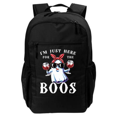 IM Just Here For The Boos Funny Drinking Halloween Costume Daily Commute Backpack