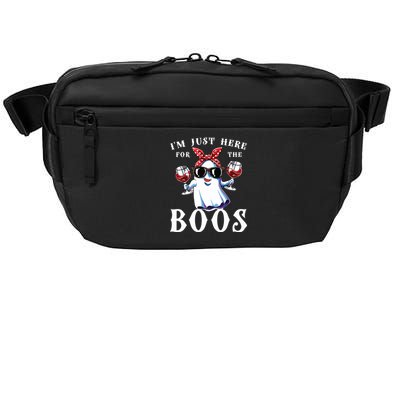 IM Just Here For The Boos Funny Drinking Halloween Costume Crossbody Pack