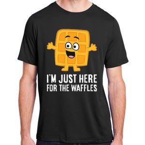 IM Just Here For The Waffles Adult ChromaSoft Performance T-Shirt