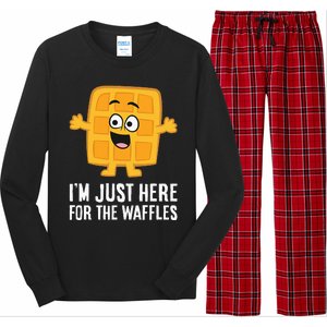 IM Just Here For The Waffles Long Sleeve Pajama Set