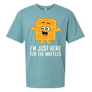 IM Just Here For The Waffles Sueded Cloud Jersey T-Shirt