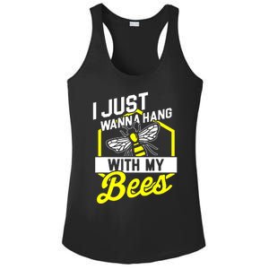 I Just Hang With My Bees Ladies PosiCharge Competitor Racerback Tank