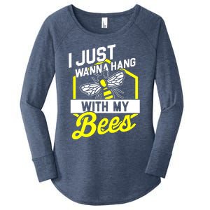 I Just Hang With My Bees Women's Perfect Tri Tunic Long Sleeve Shirt