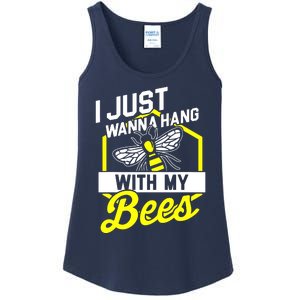 I Just Hang With My Bees Ladies Essential Tank