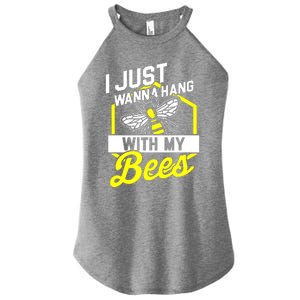 I Just Hang With My Bees Women's Perfect Tri Rocker Tank