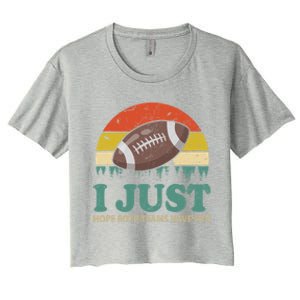 I Just Hope Both Teams Have Fun Or Funny Football Gift Women's Crop Top Tee