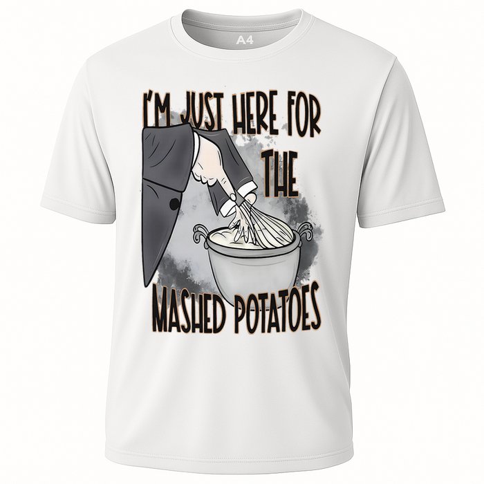 I'm Just Here For The Mashed Potatoes Cute Thanksgiving Food Cooling Performance Crew T-Shirt