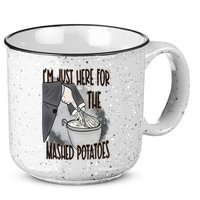 I'm Just Here For The Mashed Potatoes Cute Thanksgiving Food 15oz Campfire Ceramic Mug