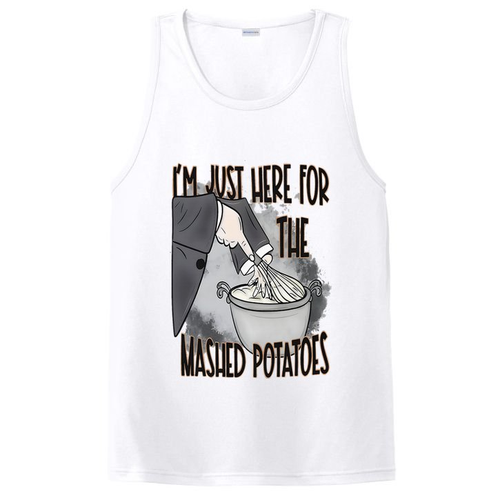 I'm Just Here For The Mashed Potatoes Cute Thanksgiving Food PosiCharge Competitor Tank