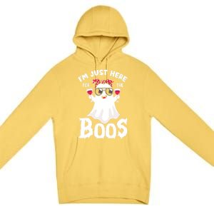 IM Just Here For The Boos Funny Ing Halloween Costume Gift Premium Pullover Hoodie