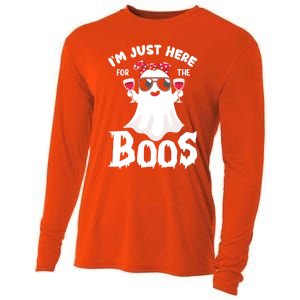 IM Just Here For The Boos Funny Ing Halloween Costume Gift Cooling Performance Long Sleeve Crew