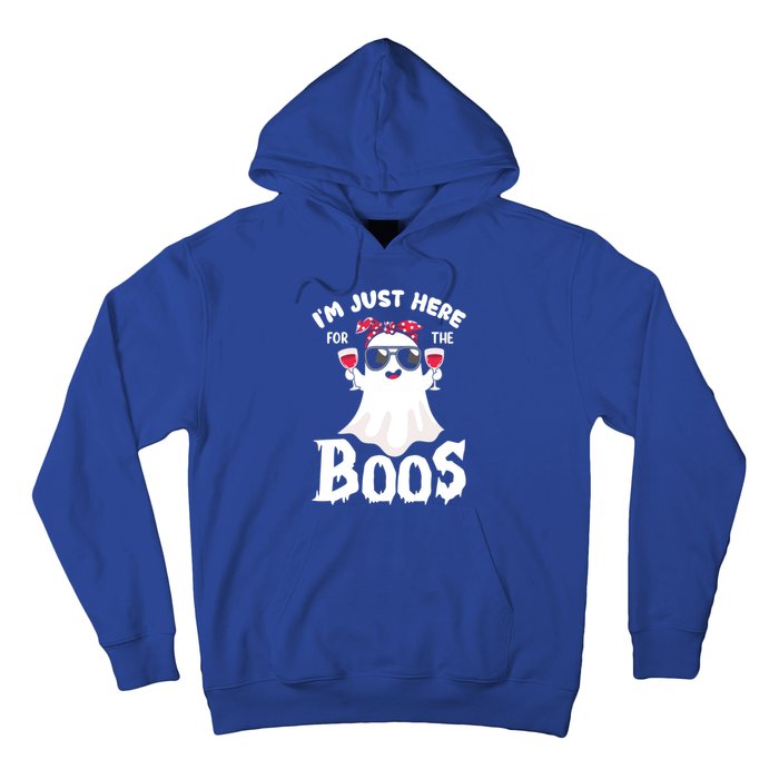 IM Just Here For The Boos Funny Ing Halloween Costume Gift Hoodie