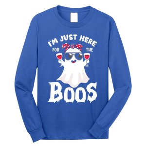 IM Just Here For The Boos Funny Ing Halloween Costume Gift Long Sleeve Shirt