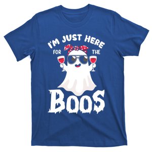 IM Just Here For The Boos Funny Ing Halloween Costume Gift T-Shirt