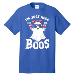 IM Just Here For The Boos Funny Ing Halloween Costume Gift Tall T-Shirt