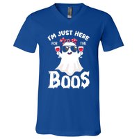 IM Just Here For The Boos Funny Ing Halloween Costume Gift V-Neck T-Shirt