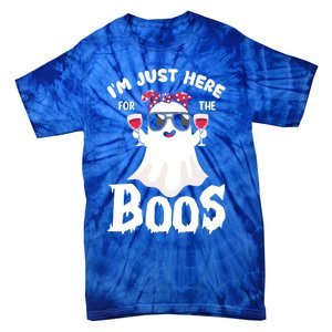 IM Just Here For The Boos Funny Ing Halloween Costume Gift Tie-Dye T-Shirt