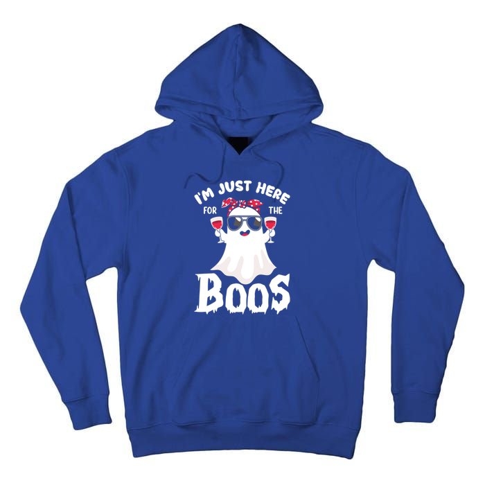 IM Just Here For The Boos Funny Ing Halloween Costume Gift Tall Hoodie