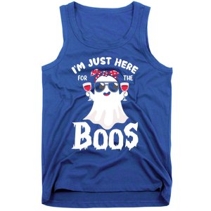 IM Just Here For The Boos Funny Ing Halloween Costume Gift Tank Top