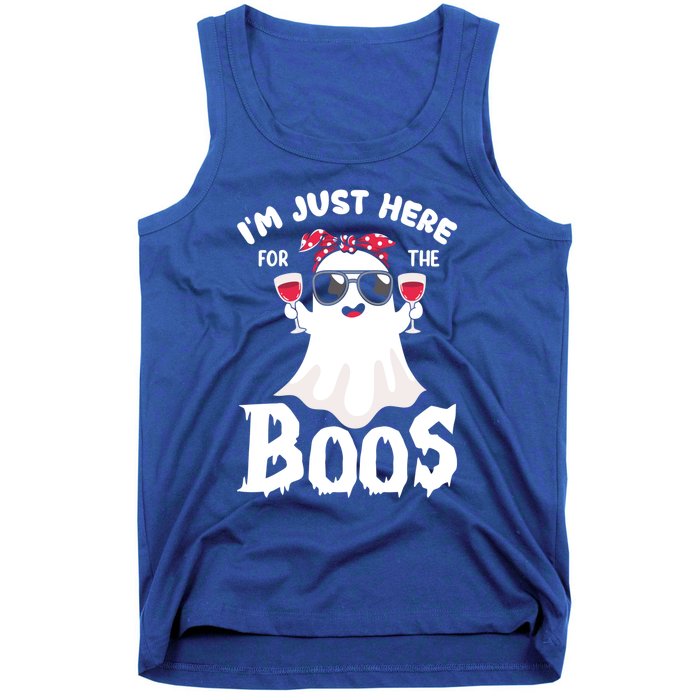 IM Just Here For The Boos Funny Ing Halloween Costume Gift Tank Top