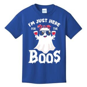 IM Just Here For The Boos Funny Ing Halloween Costume Gift Kids T-Shirt