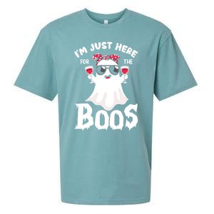 IM Just Here For The Boos Funny Ing Halloween Costume Gift Sueded Cloud Jersey T-Shirt