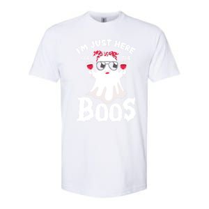 IM Just Here For The Boos Funny Ing Halloween Costume Gift Softstyle CVC T-Shirt