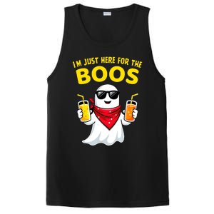 Im Just Here For The Boos Funny Halloween PosiCharge Competitor Tank