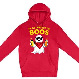 Im Just Here For The Boos Funny Halloween Premium Pullover Hoodie