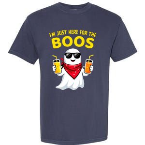 Im Just Here For The Boos Funny Halloween Garment-Dyed Heavyweight T-Shirt