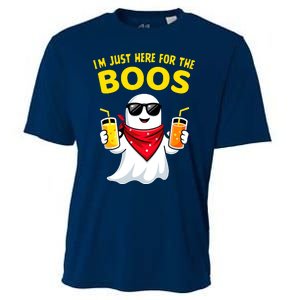 Im Just Here For The Boos Funny Halloween Cooling Performance Crew T-Shirt